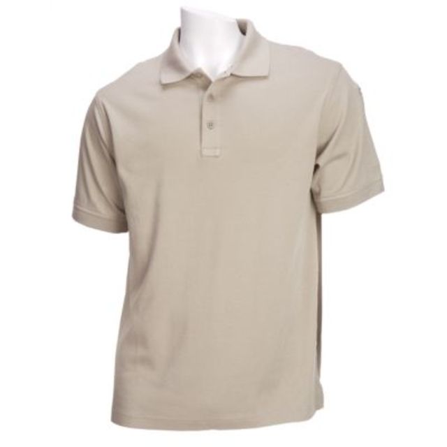 5.11 Tactical 5.11 Tactical Tactical Polo Short Sleeve - Silver Tan, Size L