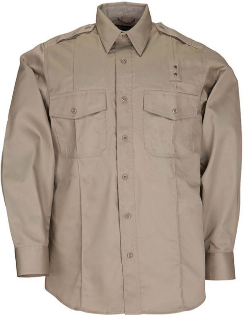 5.11 Tactical 5.11 Tactical 72344 Men's PDU Class A Twill Shirt, Long Sleeve, Silver Tan, 2XL, Long