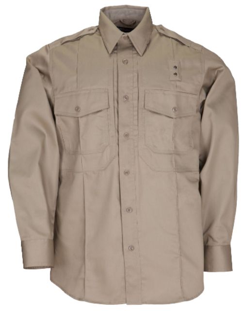 5.11 Tactical 5.11 Tactical 72345 Men's PDU Class B Long Sleeve Twill Shirt, Silver Tan, Medium Regular