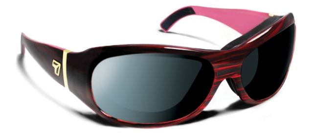 7 Eye 7 Eye Briza/ Sharp View Sunglasses Polarized Gray Lens, Ruby Frame, S-L 316953