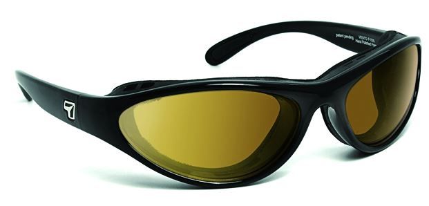 7 Eye 7 Eye Viento AirShield Sunglasses,Glossy Black Frame,Photochromic Day Night Contrast Lens,S-M 150527