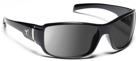7 Eye 7 Eye Active Lifestyle Sunglasses Cody, SharpView Gray PC Lens, Black Carbon Frame, M-L, Men 426646