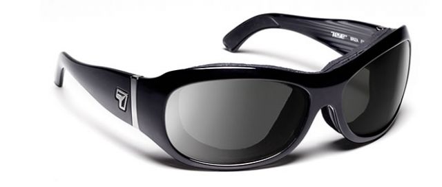 7 Eye 7Eye Women's Briza Rx Progressive Sunglasses - Airshield Glossy Black Frames 310541