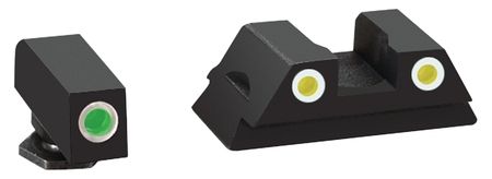 Ameriglo Ameriglo Classic Style Tritium Night Sights For Glock 42 Green Front Yellow Rear