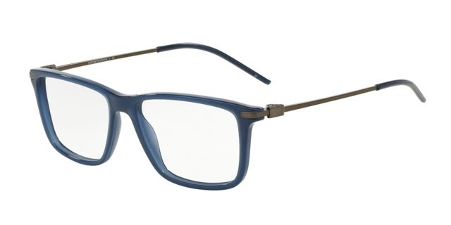 Armani Armani EA3063 Single Vision Prescription Eyeglasses 5383-53 - Opal Marine Blue Frame