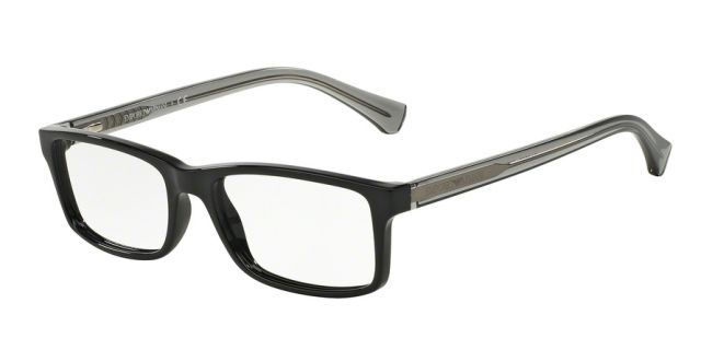 Armani Armani EA3065 Progressive Prescription Eyeglasses 5378-52 - Black Frame