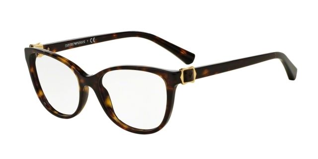 Armani Armani EA3077 Single Vision Prescription Eyeglasses 5026-54 - Havana Frame