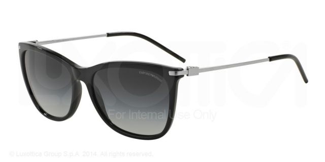 Armani Armani EA4051F Single Vision Prescription Sunglasses EA4051F-50178G-56 - Lens Diameter 56 mm, Frame Color Black