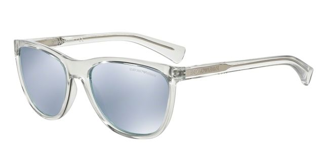 Armani Armani EA4053 Single Vision Prescription Sunglasses EA4053-53716J-57 - Lens Diameter 57 mm, Frame Color Transparent