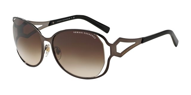 Armani Exchange Armani Exchange AX2009S Bifocal Prescription Sunglasses AX2009S-603313-59 - Lens Diameter 59 mm, Frame Color Chocolate Brown
