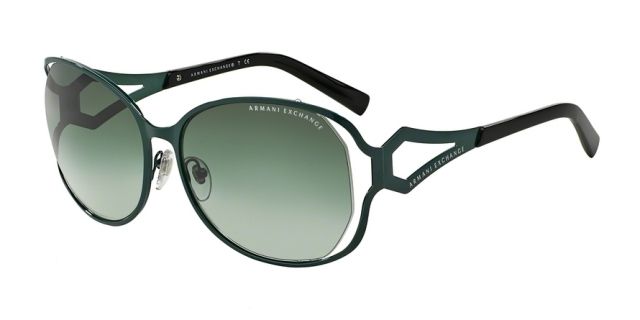 Armani Exchange Armani Exchange AX2009S Single Vision Prescription Sunglasses AX2009S-60358E-59 - Lens Diameter 59 mm, Frame Color Alpine Green