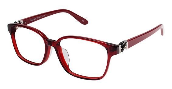 Bally of Switzerland Bally of Switzerland BY1000A Progressive Prescription Eyeglasses - Frame CRYSTAL RED, Size 54/16mm BY1000A03