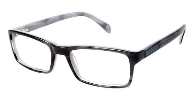 Balmain Balmain 3023 Single Vision Prescription Eyeglasses - Frame GREY HORN/GREY, Size 54/18mm BL302303