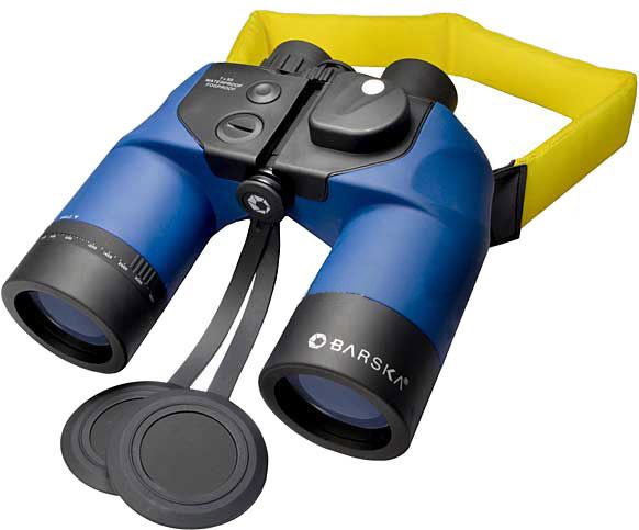 Barska Barska 7x50 Deep Sea Waterproof Porro BaK4 Prism Binoculars w/ Rangefinder and Compass