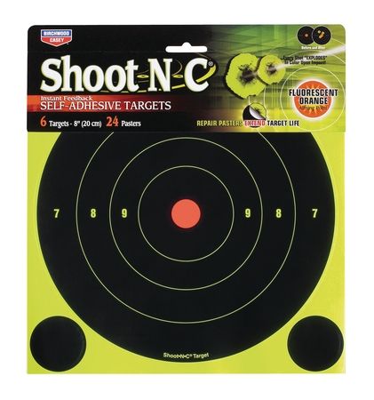 Birchwood Casey Birchwood Casey Shoot-N-C 8 Inch Round Bullseye 500 Targets 2000 Pasters