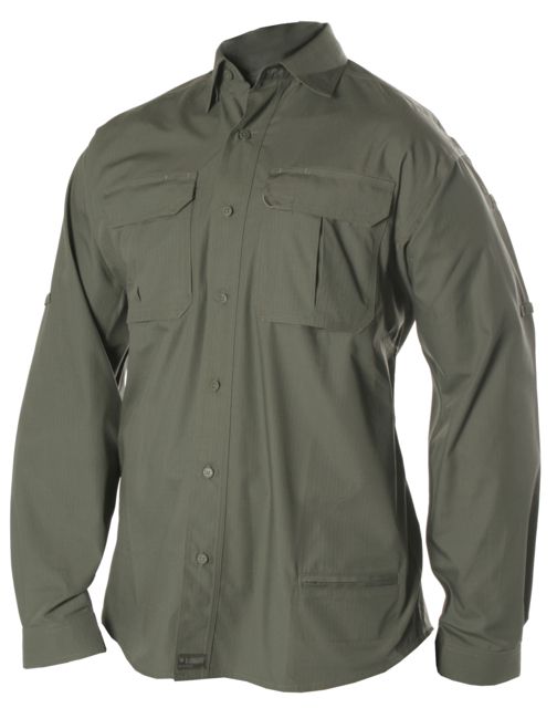 BlackHawk BlackHawk Light Weight Tactical Shirt, Long Sleeve, Olive Drab, 2XL 88TS01OD-2XL
