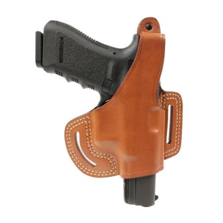 BlackHawk Blackhawk Leather Slide w/Thumb Break Holster, Left Hand - For Glock 17/ 19/ 22/ 23/ 31/ 32/ 34/ 35
