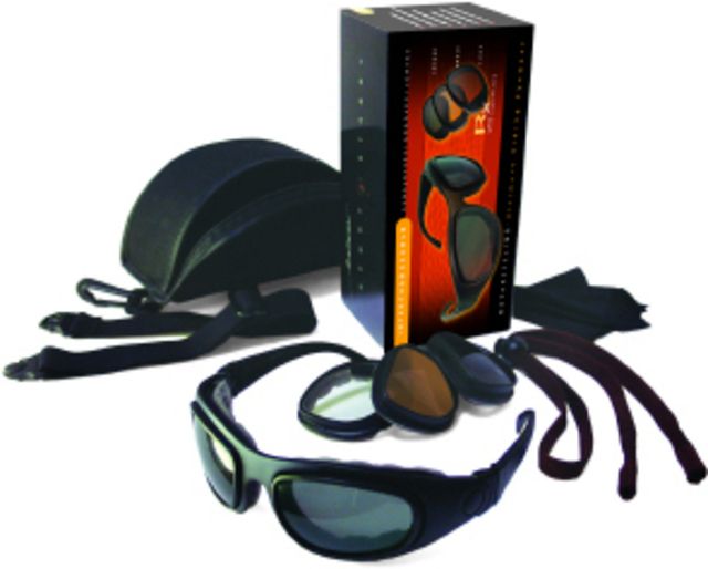 Bobster Bobster Sport & Street - II Interchangeable RX Prescription Lenses Black Frame Convertible Goggles - Sunglasses