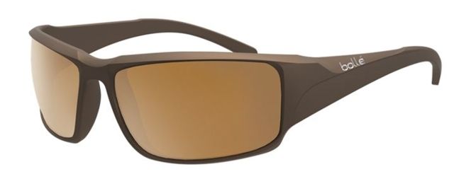 Bolle Bolle Keelback Sunglasses,Matte Brushed Brown Frame,AG-14 Oleo AF Lens,Polarized,11905