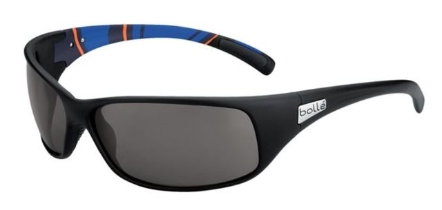 Bolle Bolle Recoil Sunglasses,Matte Blue/Stripes Frame,Modulator Grey Oleo AF Lens,Polarized,Photochromic,11966