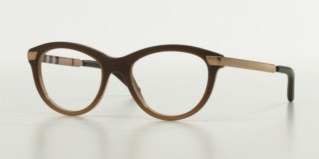 Burberry Burberry BE2161Q Bifocal Prescription Eyeglasses 3426-51 - Brown Gradient Beige Frame