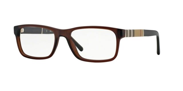 Burberry Burberry BE2162 Single Vision Prescription Eyeglasses 3469-53 - Brown Frame