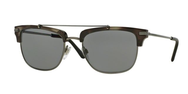 Burberry Burberry BE4202Q Single Vision Prescription Sunglasses BE4202Q-3533T8-54 - Lens Diameter 54 mm, Frame Color Brushed Gunmetal