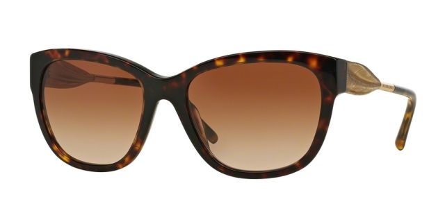 Burberry Burberry BE4203 Single Vision Prescription Sunglasses BE4203-300213-57 - Lens Diameter 57 mm, Frame Color Dark Havana