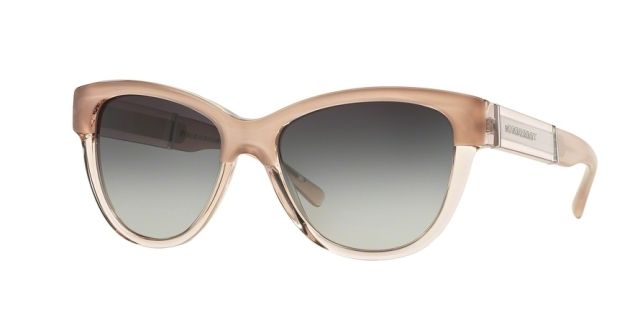 Burberry Burberry BE4206F Single Vision Prescription Sunglasses BE4206F-35608G-55 - Lens Diameter 55 mm, Frame Color Top Opal Nude On Nude