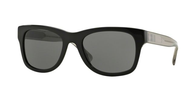 Burberry Burberry BE4211 Single Vision Prescription Sunglasses BE4211-300187-55 - Lens Diameter 55 mm, Frame Color Black