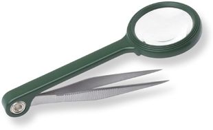 Carson Carson MagniGrip 4x Magnifier with Attached Precision Tweezers MG-55