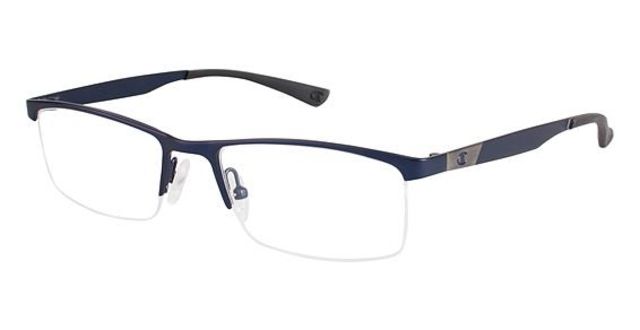 Champion Eyes Champion 1010 Single Vision Prescription Eyeglasses - Frame NAVY/SILVER CU101003