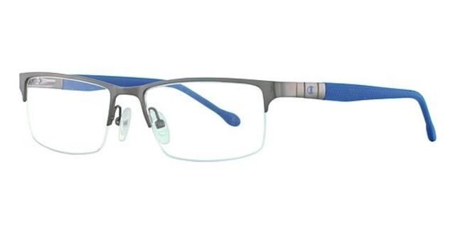 Champion Eyes Champion 2007 Progressive Prescription Eyeglasses - Frame GUN/BLUE CU200703