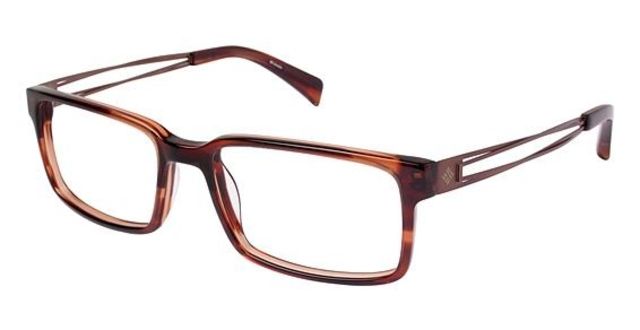 Columbia Columbia MCBRIDE Single Vision Prescription Eyeglasses - Frame BROWN TORT, Size 54/17mm CBMCBRIDE01