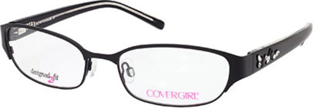 Cover Girl Cover Girl CG0424 Progressive Prescription Eyeglasses CG042454002 - Lens Diameter 54 mm, Frame Color Matte Black