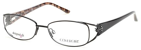 Cover Girl Cover Girl CG0448 Progressive Prescription Eyeglasses - Matte Black Frame, 56 mm Lens Diameter CG044856002