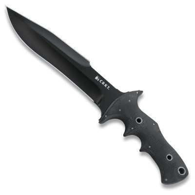 CRKT CRKT Hammond FE 7 Fixed Blade Knife w/ Black Powder Coated Blade and Black Handle 2208