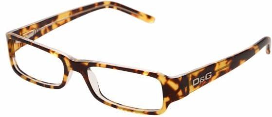 D&G D&G DD1146 SV Prescription Eyeglasses Black Top On Clear Frame / 52 mm Prescription Lenses, 675-5216, Select Frame Color / Lens Diameter Black Top On Clear Frame / 52 mm Prescription Lenses