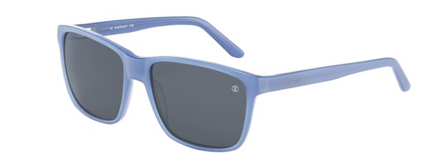 Davidoff Davidoff 97126 Single Vision Prescription Sunglasses, Blue Frame, 97126-6795SV