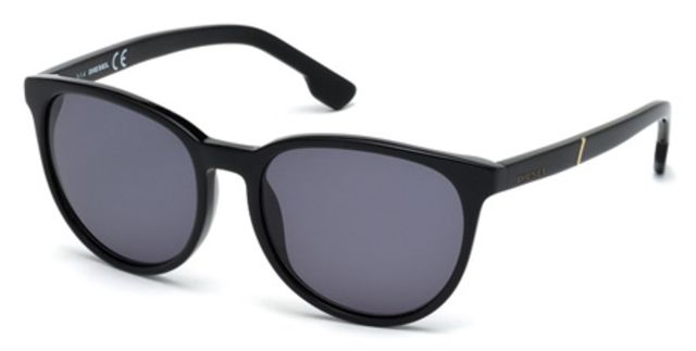 Diesel Diesel DL0123 Progressive Prescription Sunglasses DL01235401N - Lens Diameter 54 mm, Frame Color Shiny Black