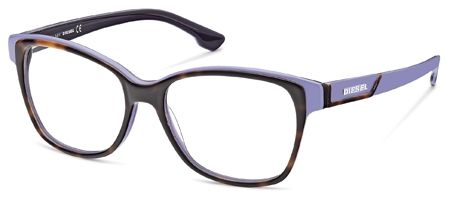 Diesel Diesel DL5013 Progressive Prescription Eyeglasses - Havana Frame, 54 mm Lens Diameter DL501354056
