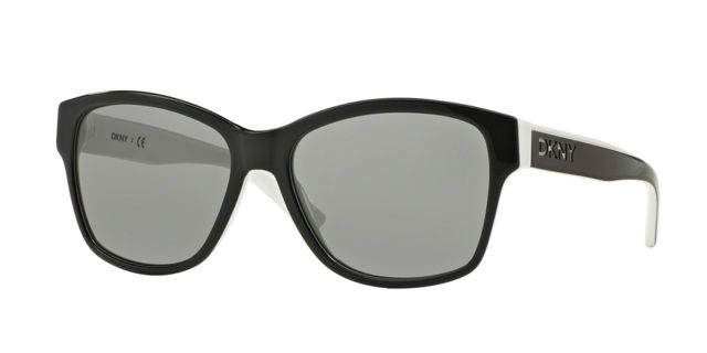 DKNY DKNY DY4134 Bifocal Prescription Sunglasses DY4134-362787-57 - Lens Diameter 57 mm, Frame Color Black/White