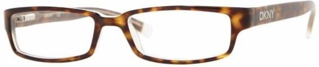 DKNY DKNY Eyeglasses DY4561 with No-Line Progressive Rx Prescription Lenses, Select Frame Color / Lens Diameter Top Havana On Ice Frame / 52 mm Prescription Lenses