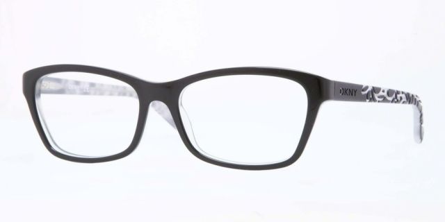 DKNY DKNY DY4649 Single Vision Prescription Eyeglasses 3582-51 - Top Black On Grey Frame