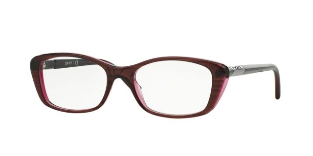 DKNY DKNY DY4661 Progressive Prescription Eyeglasses 3655-50 - Red On Red Transp Frame