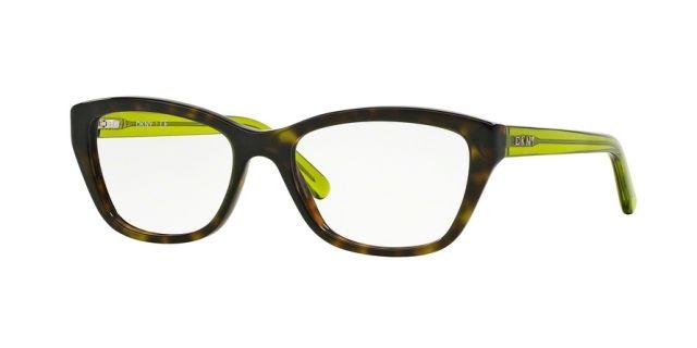 DKNY DKNY DY4665 Single Vision Prescription Eyeglasses 3673-53 - Green Tortoise Frame