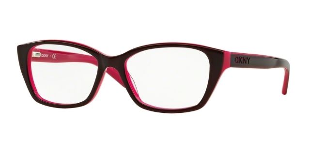 DKNY DKNY DY4668 Single Vision Prescription Eyeglasses 3686-53 - Bordeaux Pink Frame