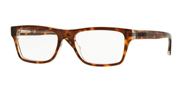 DKNY DKNY DY4669 Single Vision Prescription Eyeglasses 3687-53 - Dark Tortoise Crystal Frame