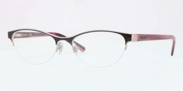 DKNY DKNY DY5642 Single Vision Prescription Eyeglasses 1213-52 - Dark Violet Frame, Demo Lens Lenses