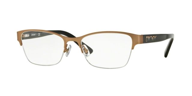 DKNY DKNY DY5653 Bifocal Prescription Eyeglasses 1228-53 - Satin Rose Gold/black Frame
